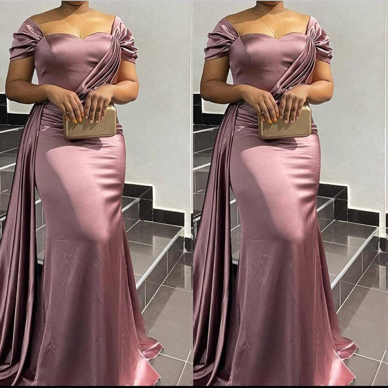 Dusty Rose Mermaid Cheap Long Bridesmaid Dresses Online,WG1208