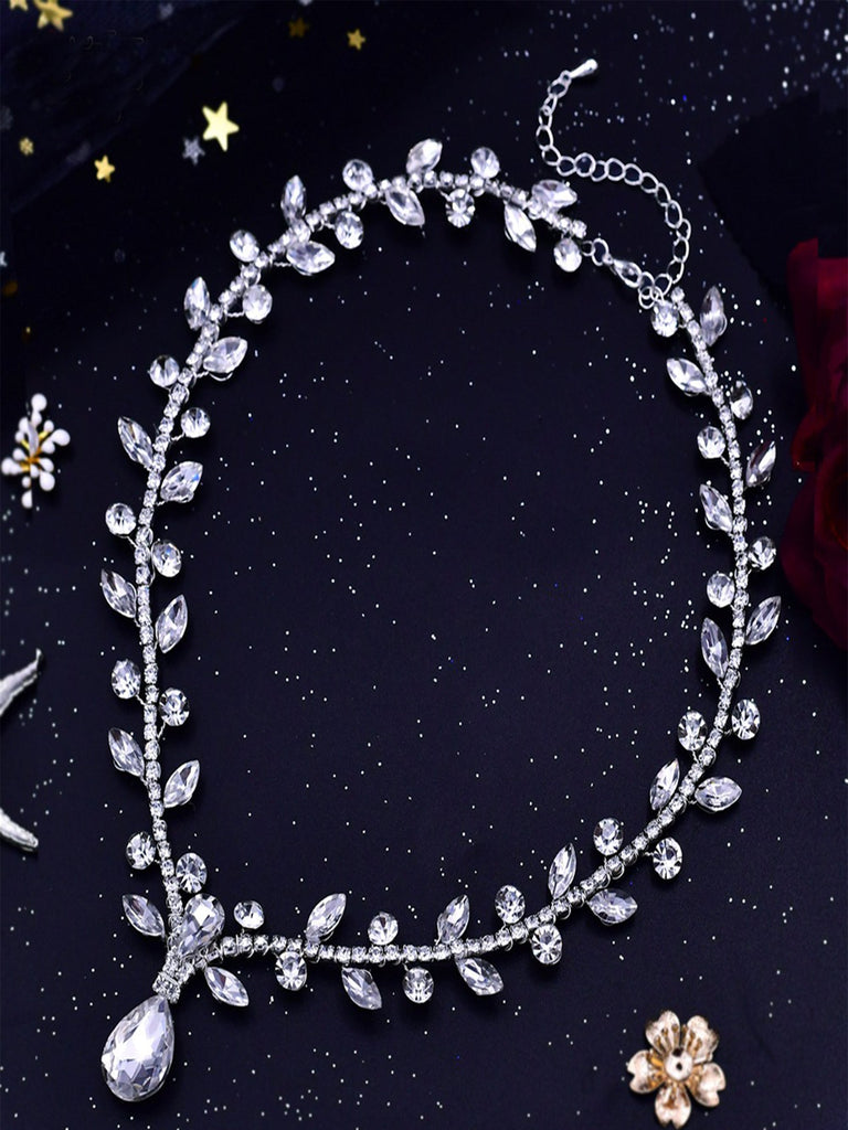 Gorgeous Beaded Luxury Necklace For Wedding,Prom Party,HN03