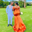 Mismatched Burnt Orange Mermaid Maxi Long Wedding Guest Bridesmaid Dresses,WG1549
