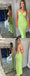 Sexy Green Spaghetti Straps Maxi Long Party Prom Dresses, Evening Dress,13144