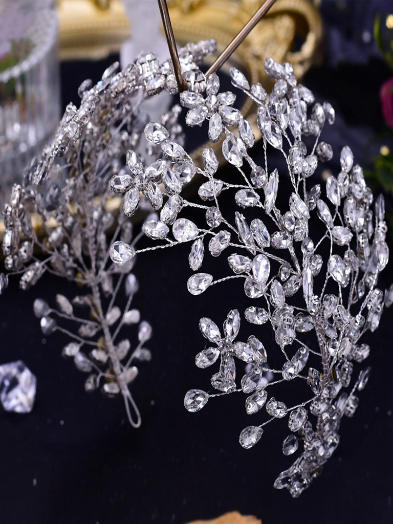 Shining Luxury Rhinestone Hair Hoop Wedding Accessories for Women, HP414