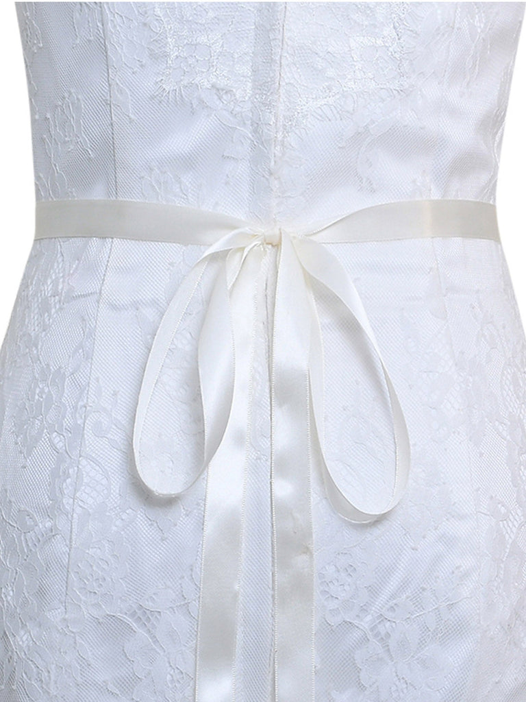 Simple Elegant Pearl Handmade Brides Sash For Wedding,S204