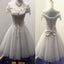 2017 Off shoulder lace lovely elegant romantic homecoming prom dress,BD0040