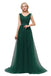 Classic V Neck Lace Long Cheap Evening Prom Dresses, Evening Party Prom Dresses, 12323