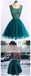 Custom Cute Green Beaded Short Homecoming Dresses Online, CM532