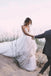 Floral A-line Straps V-neck Handmade Lace Wedding Dresses,WD773