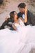 Floral A-line Straps V-neck Handmade Lace Wedding Dresses,WD773