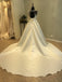 Long Sleeve Open Back Scoop A line See Through Lace Wedding Bridal Dresses, Custom Made Wedding Dresses, Affordable Wedding Bridal Gowns, WD245