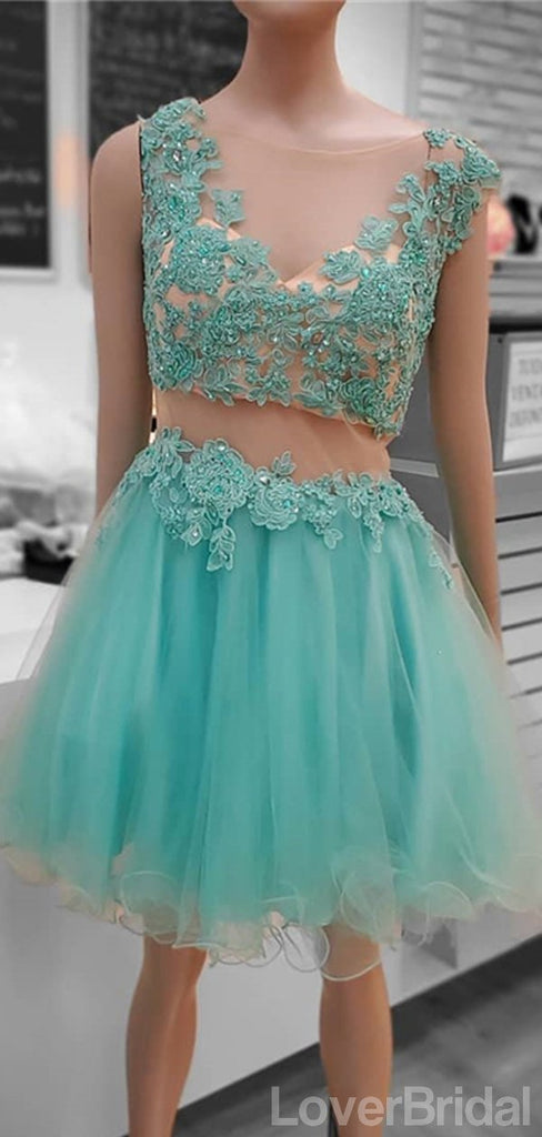 Mint Green Applique Sparkly Cheap Short Homecoming Dresses Online, Cheap Short Prom Dresses, CM833