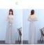 Mismatched Gray Lace Tulle Long Bridesmaid Dresses, Cheap Custom Long Bridesmaid Dresses, Affordable Bridesmaid Gowns, BD008
