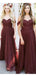 Off Shoulder Dusty Red Long Bridesmaid Dresses Online, Cheap Bridesmaids Dresses, WG744