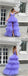 Purple A-line Straps V-neck Long Prom Dresses Online, Dance Dresses,12416