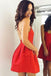 Red Backless Short Cheap 2018 Homecoming Dresses Under 100, CM394