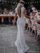 Sexy Backless Mermaid Cheap Wedding Dresses Online, Cheap Unique Bridal Dresses, WD594
