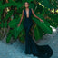 Sexy Black Mermaid Deep V-neck Maxi Long Prom Dresses,Evening Dresses,12914