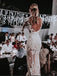 Sexy Long Sleeves Open Back Mermaid Wedding Dresses Online, Cheap Wedding Gown, WD659