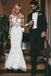 Sexy Long Sleeves See Through Mermaid Wedding Dresses Online, Cheap Wedding Gown, WD661