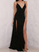 Simple Sexy Backless Side Slit Mermaid Long Custom Evening Prom Dresses, 17405