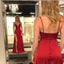Spaghetti Straps Side Slit Simple Cheap Long Evening Prom Dresses, Cheap Sweet 16 Dresses, 18385
