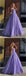 Sparkly Purple A-line Spaghetti Straps Cheap Long Prom Dresses Online,12501