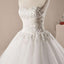 Strapless A line Lace Beaded A line Wedding Dresses, Custom Made Wedding Dresses, Cheap Wedding Gowns, WD215
