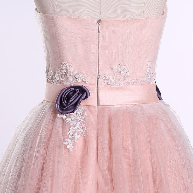 Strapless Sweetheart Blush Pink A line Long Evening Prom Dresses, Popular Cheap Long 2022 Party Prom Dresses, 17240
