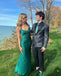 Sexy Green Mermaid V-neck Maxi Long Party Prom Dresses,Evening Dress,13332