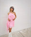 Sexy Pink A-line Spaghetti Straps Mini Short Prom Homecoming Dresses,CM980