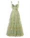 Cute Green A-line Maxi Long Party Prom Dresses,Evening Dress,13303