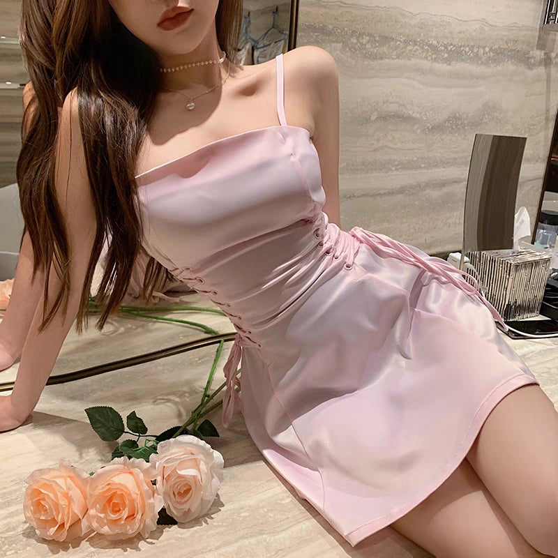 Cute Pink A-line Spaghetti Straps Short Homecoming Dresses,Short Prom Dresses,CM955