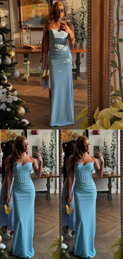 Sexy Blue Mermaid Long Party Prom Dresses To Impress,Evening Dress,13545