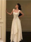 Elegant A-line Square Maxi Long Party Prom Dresses, Evening Dress Online,13200