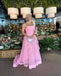 Elegant Pink A-line Long Party Prom Dresses To Impress,Evening Dress,13472