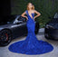 Gorgeous Blue Mermaid Long Party Prom Dresses To Impress,Evening Dress,13498