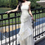 Gorgeous Ivory Spaghetti Straps Mermaid Long Party Prom Dresses To Impress,Evening Dress,13579