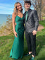 Sexy Green Mermaid V-neck Maxi Long Party Prom Dresses,Evening Dress,13332