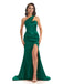 Mismatched Emerald Green Mermaid Maxi Long Bridesmaid Dresses For Wedding Party,WG1638