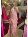 Pretty Pink Mermaid Side Slit Maxi Long Party Prom Dresses To Impress,Evening Dress,13405