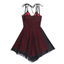 Sexy Black Red A-line Spaghetti Straps Mini Short Prom Homecoming Dresses,CM995