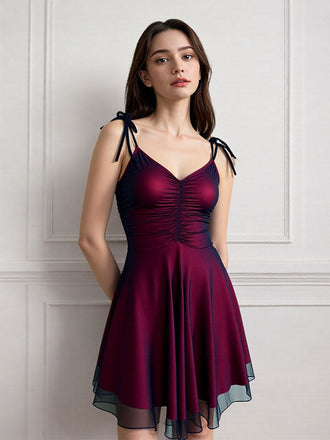 Sexy Black Red Spaghetti Straps Mini Short Party Prom Homecoming Dresses Online,CM1036