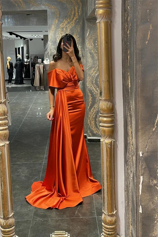 Sexy Burnt Orange Mermaid Off Shoulder Maxi Long Bridesmaid Dresses Fo LoverBridal Sexy Burnt Orange Mermaid Off Shoulder Maxi Long Bridesmaid Dresses Fo LoverBridal