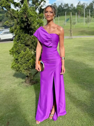 Sexy Mermaid Purple Long Party Prom Dresses To Impress,Evening Dress,13566