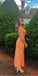 Sexy Orange Sheath Spaghetti Straps Maxi Long Party Prom Dresses, Evening Dress,13169