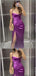 Sexy Purple Mermaid Side Slit Long Party Prom Dresses To Impress,Evening Dress,13463