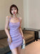 Sexy Purple Sheath Backless Short Homecoming Dresses,Short Prom Dresses,CM954