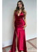 Sexy Red Mermaid V-neck Long Party Prom Dresses To Impress,Evening Dress,13563