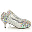 Popular Sparkly Crystal High Heels Pointed Toe White Wedding Bridal Shoes, S011