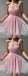 Simple Pink A-line Spaghetti Straps Short Prom Homecoming Dresses,CM963