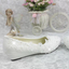 Women's Wedding Shoes Decorative Lace Wedding Low Heels Bridal Shoes, H92