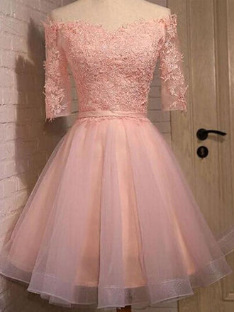 New Arrival light pink halter off shoulder sexy homecoming prom gown dress,BD00108